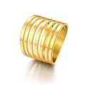 TITANIUM  (NEVER FADE) "Lucky 7" Titanium  Ring (GOLD ONLY)