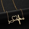 RETAIL PRICE: R 1 099 Titanium Heartbeat Necklace 50 cm (SILVER ONLY)