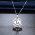 TITANIUM (NEVER FADE) Twin Dolphin Necklace 45 cm (SILVER ONLY)