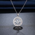 Retail Price: R 1 399 Titanium Heartbeat Heart Necklace With Simulated Diamonds 45 cm (SILVER ONLY)