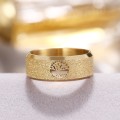 RETAIL PRICE: R 999 Frosted Titanium "Tree Of Life" Ring Size 9 US (GOLD)