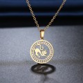 RETAIL PRICE:R1 099 (NEVER FADE) Titanium "Cat" Necklace With Simulated Diamonds 45 cm (SILVER)