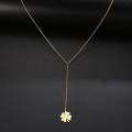 RETAIL PRICE: R 999 Titanium "4-Leaf Clover" Necklace  50 cm (SILVER)