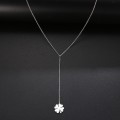 RETAIL PRICE: R 999 Titanium "4-Leaf Clover" Necklace  50 cm (SILVER)