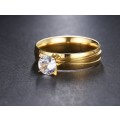 TITANIUM (NEVER FADE) Princess Cut Ring (GOLD ONLY)