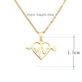 RETAIL PRICE: R 899 Titanium "Heartbeat Heart" Necklace 45 cm (GOLD ONLY)