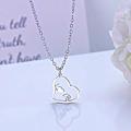 RETAIL PRICE: R 999 Titanium "Love Heart" Necklace 45 cm (SILVER ONLY)