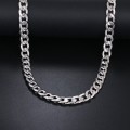 Retail Price:R1 899 (NEVER FADE) Titanium Cuban Link  Men's Necklace 60 cm (SILVER ONLY)