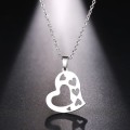 RETAIL PRICE: R 999 Titanium Heart Necklace 45 cm (SILVER ONLY)