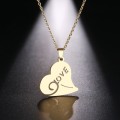 RETAIL PRICE:R 999 (NEVER FADE) Titanium "Love Heart" Necklace 45 cm (SILVER ONLY)