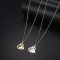 RETAIL PRICE:R 999 (NEVER FADE) Titanium Heart Necklace 45 cm (SILVER ONLY)