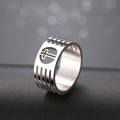 Retail Price R 999 Titanium (NEVER FADE)  Cross Ring Size 10 US (SILVER ONLY)