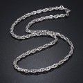 Retail Price:R1 099 (NEVER FADE) Titanium Wheat Necklace 60 cm (SILVER ONLY)