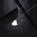 Retail Price: R 899 (NEVER FADE) Titanium "Blank Heart" Necklace 45 cm (SILVER ONLY)