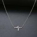 RETAIL PRICE:R 999 (NEVER FADE) Titanium Heartbeat Necklace (SILVER ONLY)