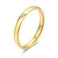 RETAIL PRICE: R 1 099 Titanium Ring With Simulated Diamond Ring Size 9 US (GOLD ONLY)