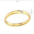 RETAIL PRICE: R 1 099 Titanium Ring With Simulated Diamond Ring Size 9 US (GOLD ONLY)