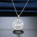 TITANIUM (NEVER FADE) Love Necklace 45 cm (SILVER ONLY)