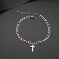 RETAIL PRICE: R 1 599 (NEVER FADE) Titanium `Cross` Bracelet 18 cm (SILVER ONLY)