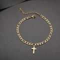 RETAIL PRICE: R 1 599 (NEVER FADE) Titanium "Cross" Bracelet 18 cm (GOLD ONLY)