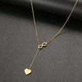 Retail Price: R 1 499 (NEVER FADE) Titanium "Infinity Heart" Necklace 60 cm (SILVER ONLY)