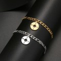 RETAIL PRICE: R 1 599 (NEVER FADE) Titanium "Nautical" Bracelet 18 cm (GOLD ONLY)