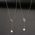 Retail Price: R 1 499 (NEVER FADE) Titanium "Infinity Star" Necklace 60 cm (GOLD ONLY)