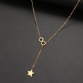 Retail Price: R 1 499 (NEVER FADE) Titanium "Infinity Star" Necklace 60 cm (GOLD ONLY)