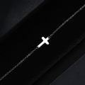 RETAIL PRICE: R 1099 Adjustable Titanium (NEVER FADE) `Cross` Charm Bracelet (SILVER ONLY )