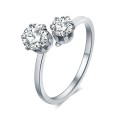Retail Price: R 2 599 Titanium (NEVER FADE) Swarovski Crystal Ring Size 9 US (SILVER ONLY)