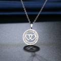 TITANIUM (NEVER FADE) Hearts Necklace 45 cm (SILVER ONLY)