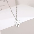 Retail Price:R1 099 (NEVER FADE)Titanium Heart Necklace 45 cm (SILVER ONLY)