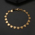 RETAIL PRICE: R 1 599 (NEVER FADE) Titanium `Hearts` Charm Bracelet 22 cm (SILVER ONLY)