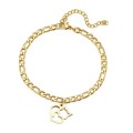 TITANIUM (NEVER FADE) `Love Cat` Charm Bracelet 18 cm (SILVER ONLY)