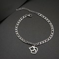 TITANIUM (NEVER FADE) `Love Cat` Charm Bracelet 18 cm (SILVER ONLY)
