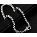 RETAIL PRICE: R 1 399 (NEVER FADE) Titanium Fine Rolo Bracelet 22 cm (SILVER ONLY)
