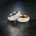 Retail Price: R 2 999 Titanium (NEVER FADE) Swarovski Diamonds Ring Size 10 US (SILVER ONLY)