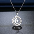 Retail Price R699 TITANIUM (NEVER FADE) MOON AND STAR Necklace 45 cm  (SILVER ONLY)