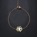 TITANIUM (NEVER FADE) `Clover` Charm Bracelet (SILVER ONLY)