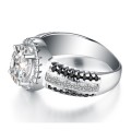 *1.3ct SOLID 925 STERLING SILVER HALO RING*