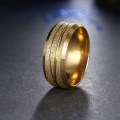TITANIUM (NEVER FADE) 8 mm Men's Ring (GOLD ONLY)