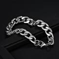 TITANIUM (NEVER FADE) Cuban Link Men's Bracelet 22 cm (SILVER ONLY)