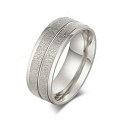 TITANIUM (NEVER FADE) 8 mm Men's Ring (SILVER ONLY)