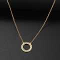Retail Price R699 TITANIUM (NEVER FADE) "CIRCLE"  Necklace  45 cm (SILVER ONLY)