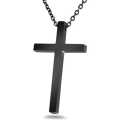 TITANIUM(NEVER FADE) Large Cross Necklace 45cm (SILVER ONLY)