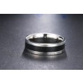 Retail Price R1099 TITANIUM (NEVER FADE) MENS BLACK AND SILVER Ring SIZE 11 US