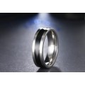 Retail Price R1099 TITANIUM (NEVER FADE) MENS BLACK AND SILVER Ring SIZE 11 US
