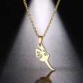 TITANIUM (NEVER FADE) Fairy Necklace 45 cm (SILVER ONLY)