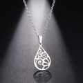 TITANIUM (NEVER FADE) Pattern Necklace 45 cm (SILVER ONLY)