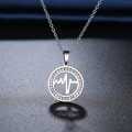 Retail Price R999 TITANIUM (NEVER FADE) "HEARTBEAT" Necklace 45cm (SILVER ONLY)